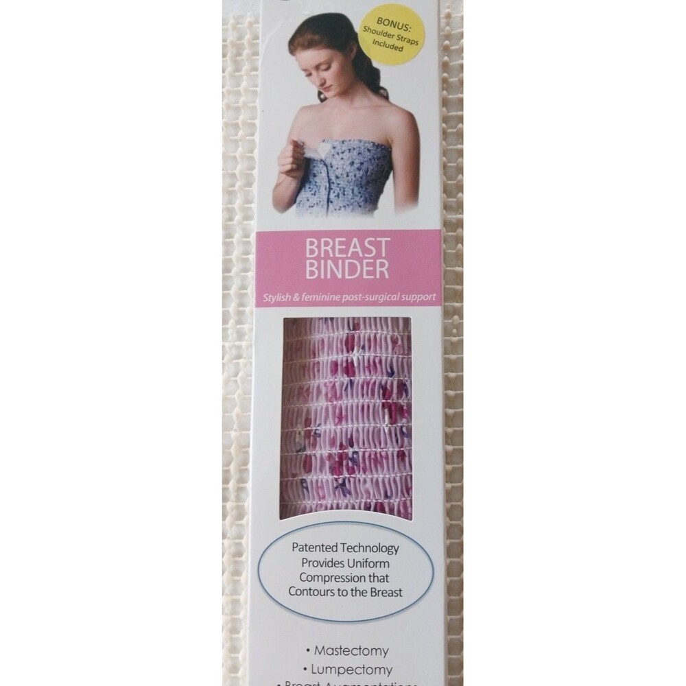 Expand-A-Band EAB Medical Lined Breast Binder Size XL Floral Lavender 40-45" NEW